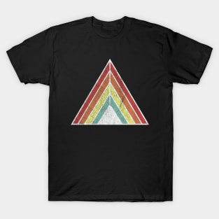 90's Style Triangle Geometric Design T-Shirt